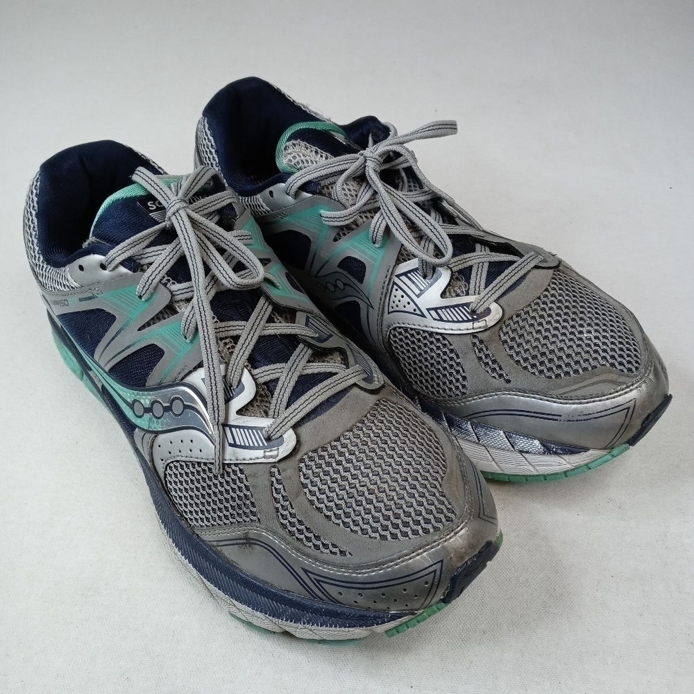 Saucony Women's Redeemer ISO Running Shoe, Grey/Bl